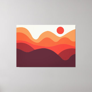 Minimalistische Landschaft 190821(01) Leinwanddruck