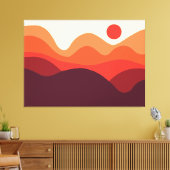 Minimalistische Landschaft 190821(01) Leinwanddruck (Insitu (Wohnzimmer))