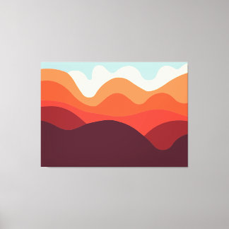 Minimalistische Landschaft 190821(02) Leinwanddruck