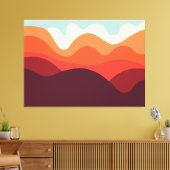 Minimalistische Landschaft 190821(02) Leinwanddruck (Insitu (Wohnzimmer))