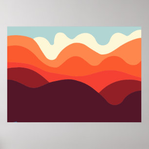 Minimalistische Landschaft 190821(02) Poster
