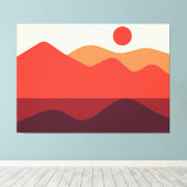 Minimalistische Landschaft 190821(03) Canvas Print Leinwanddruck (Insitu (Holzboden))