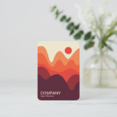 Minimalistische Landschaft 191021(01) Vertikal Visitenkarte (Stehend Vorderseite)