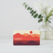 Minimalistische Landschaft 191021(03a) Visitenkart Visitenkarte (Stehend Vorderseite)