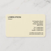 Minimalistische Landschaft 191021(03a) Visitenkart Visitenkarte (Rückseite)