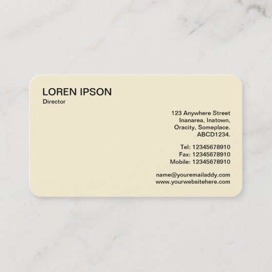 Minimalistische Landschaft 191021(03a) Visitenkart Visitenkarte (Rückseite)