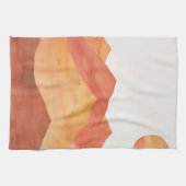 Minimalistische Landschaft des Abstrakten Boho Geschirrtuch (Horizontal)