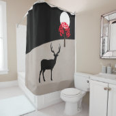 Minimalistische Landschaft Duschvorhang (Beispiel)