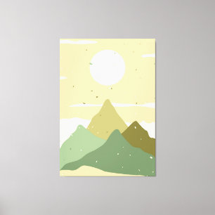 Minimalistische Landschaft Leinwanddruck