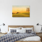 Minimalistische Landschaft mit kahl stehendem Baum Leinwanddruck (Insitu (Schlafzimmer))