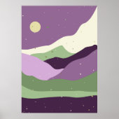 Minimalistische Landschaft Poster (Vorne)