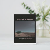 Minimalistische Landschaften Postkarte (Stehend Vorderseite)