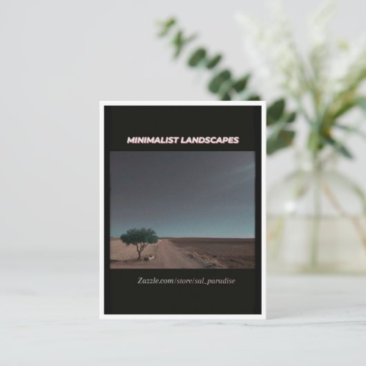 Minimalistische Landschaften Postkarte (Stehend Vorderseite)