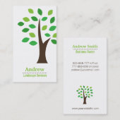 Minimalistische landschaftlich visitenkarte (Vorne/Hinten)