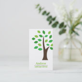 Minimalistische landschaftlich visitenkarte (Stehend Vorderseite)