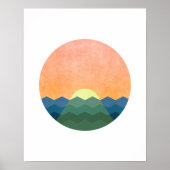 Minimalistische Landschaftskunst Poster (Vorne)