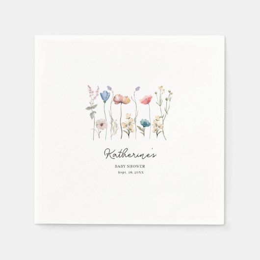 Minimalistische Langschlammerdusche für die Wildbl Serviette (Vorderseite)