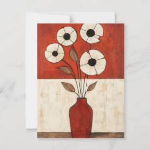 Minimalistische Launen Blumen Nr.039 Postkarte