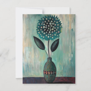Minimalistische Launen Blumen Nr.065 Postkarte