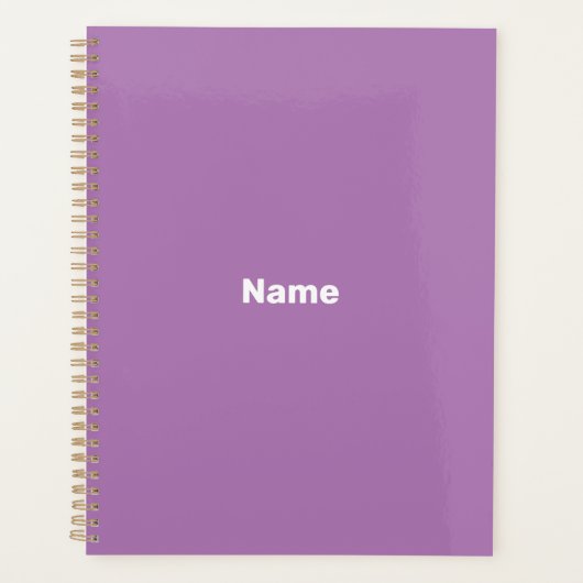 Minimalistische Lava-Textogramm für das benutzerde Planer (Vorderseite)