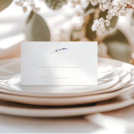 Minimalistische Lavder Stem Wedding Escort Cards Platzkarte