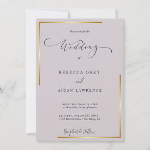 minimalistische Lavendel-Einladung, elegante Event Einladung