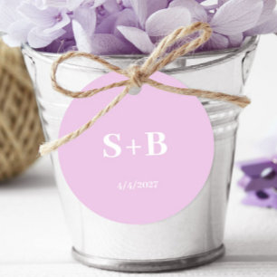 Minimalistische Lavendel-Initials Bevorzugung von Geschenkanhänger