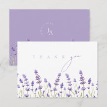 Minimalistische Lavendel-Wildblumen
