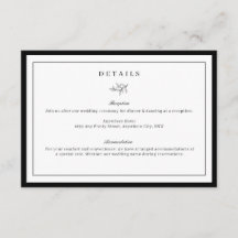 Minimalistische Leaf-Hochzeitskarte