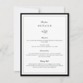 Minimalistische Leaf-Hochzeitskarte Einladung (Vorderseite)