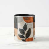Minimalistische Leaf-Tasse - Personalisierte Rusti Tasse (Zentrum)