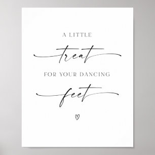 Minimalistische Leckerei für Ihre Tanzfüße Poster