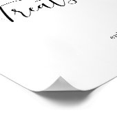 Minimalistische Leckereien Unterschreiben Poster (Ecke)