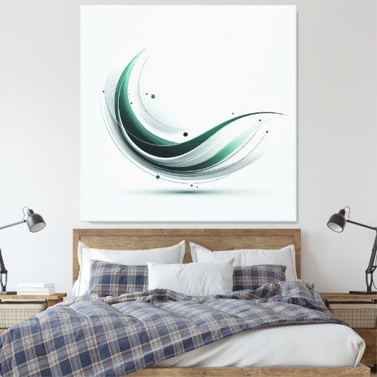 Minimalistische Leinwand (Insitu (Schlafzimmer))