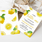 Minimalistische Lemonade Kinderdusche Einladung