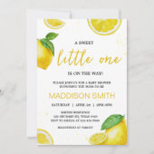 Minimalistische Lemonade Kinderdusche Einladung (Vorderseite)