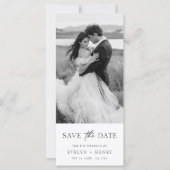 Minimalistische Lesezeichen-Foto-Hochzeit Bitte Te (Vorderseite)