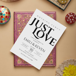 Minimalistische Liebe Einladung zur Hochzeit