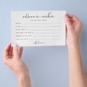 Minimalistische Liebe Herzberatung für Brautbäume Flyer (Handgriff)