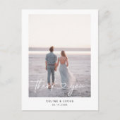 Minimalistische Liebe Herzensskripte Hochzeit Viel Postkarte (Vorderseite)