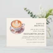 Minimalistische Liebe ist das Brechen von Kaffee B Einladung (Stehend Vorderseite)