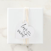 Minimalistische Liebe ist eine süße Kalligrafie-Ho Geschenkanhänger (Beispiel)