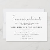 Minimalistische Liebe ist Hochzeitskarte für Patie Einladung (Vorderseite)