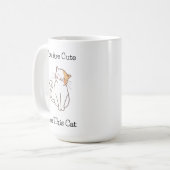 Minimalistische Liebe Katzenpsychische Erkrankung  Kaffeetasse (Vorderseite Links)