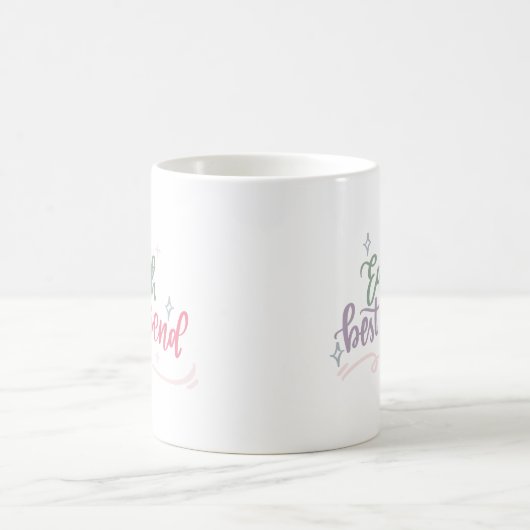 Minimalistische Liebe Planet Earth Best Friend Sof Kaffeetasse (Mittel)