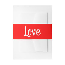 Minimalistische Liebe Rote Weiße Hochzeit Elegant