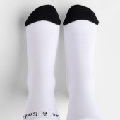 Minimalistische Liebe Socken (Oben)