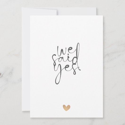 Minimalistische Liebe über allen Whimsikskriptverh Einladung (Rückseite)