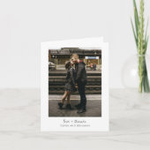 Minimalistische Liebe von benutzerdefinierten Nach Dankeskarte (Vorderseite)