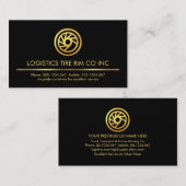 Minimalistische Lieferkette Visitenkarte (Vorne/Hinten)